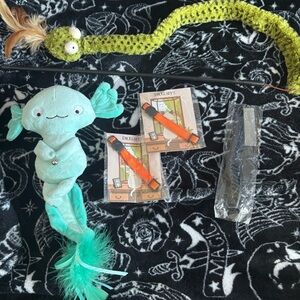 Miscellaneous Small Cat Toys Flea Comb Collars Bundle Lot